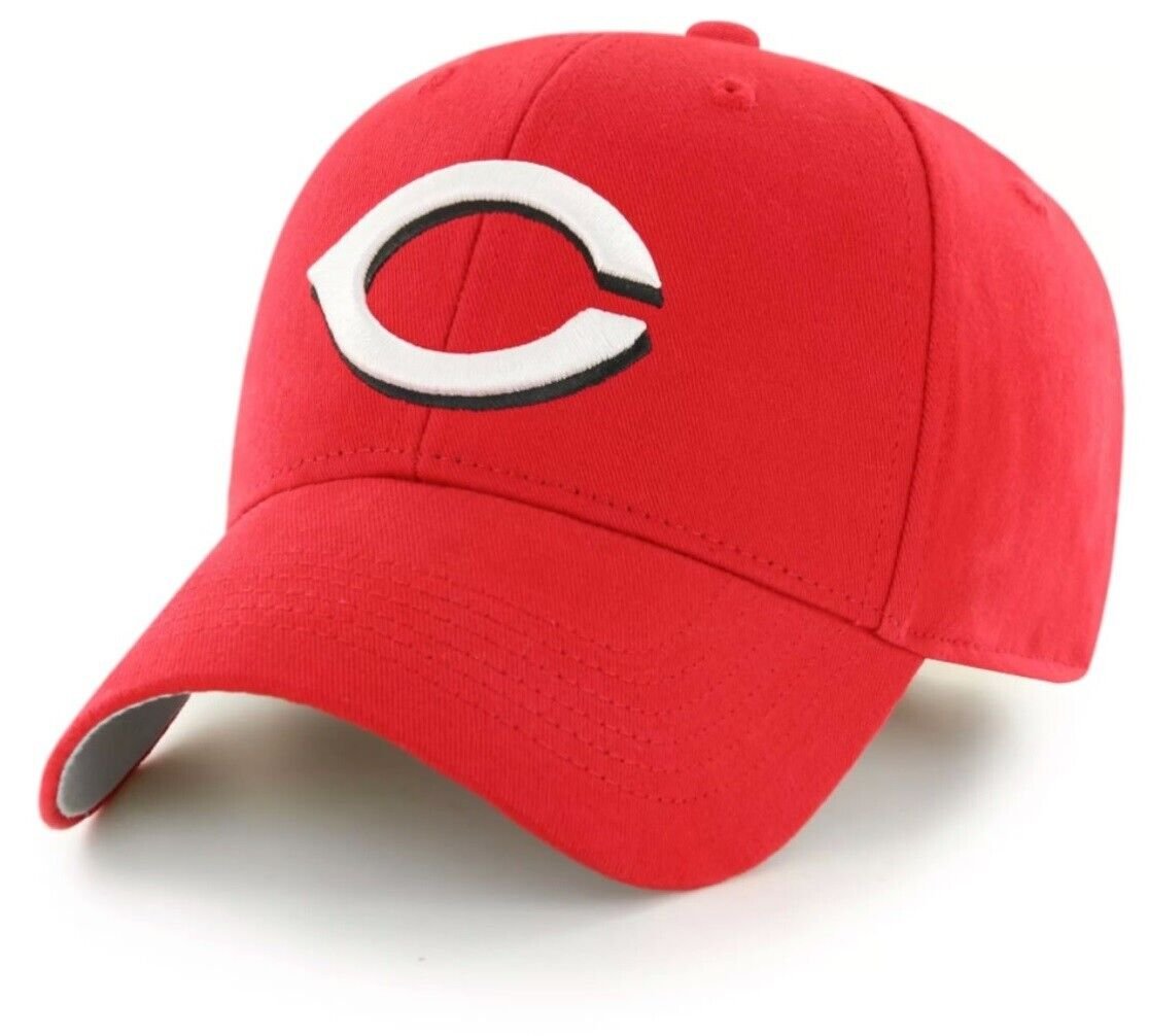 Cincinnati Reds Hat Solid Red MVP Structured Style MLB Baseball Team Logo Cap New