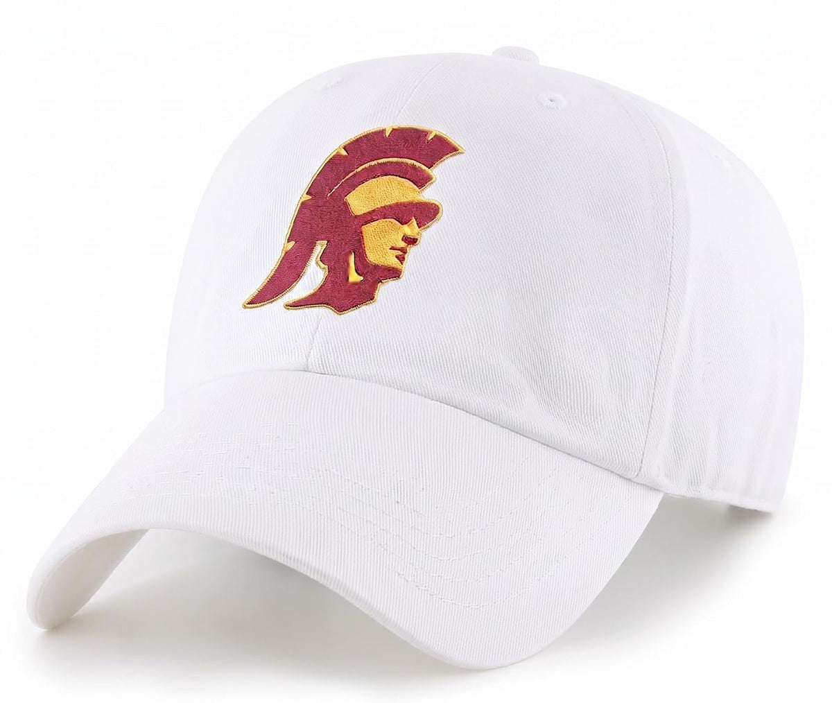 USC Trojans White MVP Hat Striking Red Logo Unisex Cap for Adults