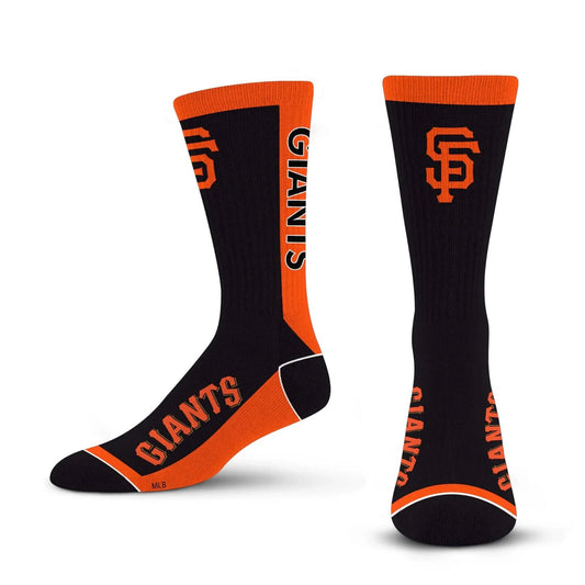 SAN FRANCISCO GIANTS STRIPED ADULT LARGE CREW SOCKS AUTHENTIC MLB BASEBALL NEW