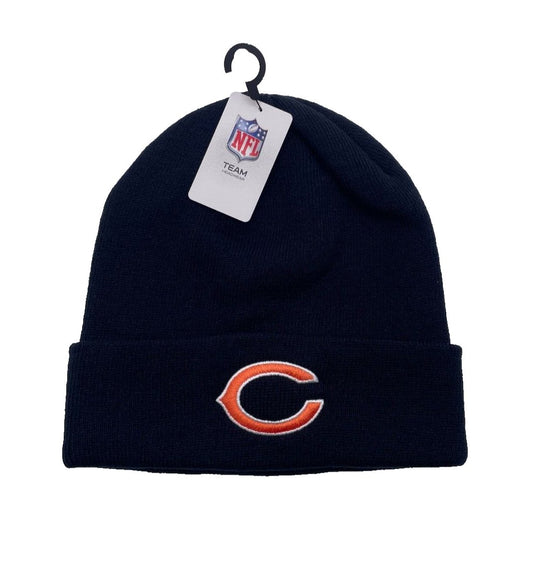 Chicago Bears Beanie Hat Navy Blue NFL Football Team Logo Cuffed Cap New