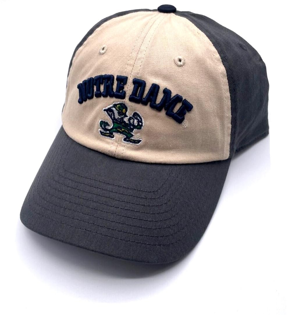 Notre Dame Classic Two-Tone Hat Adjustable Relaxed Fit Irish Team Logo Cap