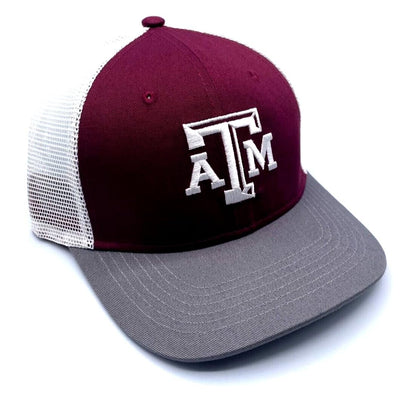 Texas Aggies University Hat Classic A&M Logo Mesh Trucker Adjustable Cap Multicolor