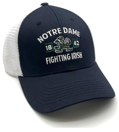 Officially Licensed Notre Dame Classic Mesh Trucker Hat Adjustable University Team Logo Cap