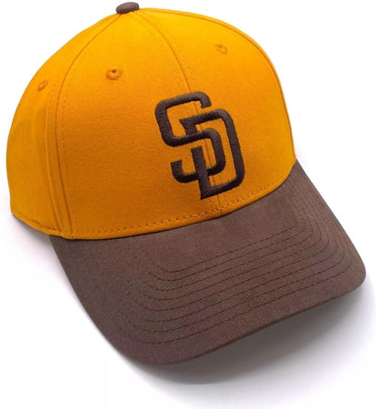 Officially Licensed San Diego Youth Kids Baseball Hat Classic MVP Adjustable Embroidered Team Logo Structured Two-Tone Cap