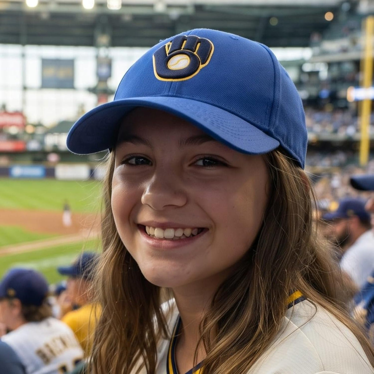 Milwaukee Brewers Blue MVP Hat Embroidered Baseball Cap for Boys & Girls
