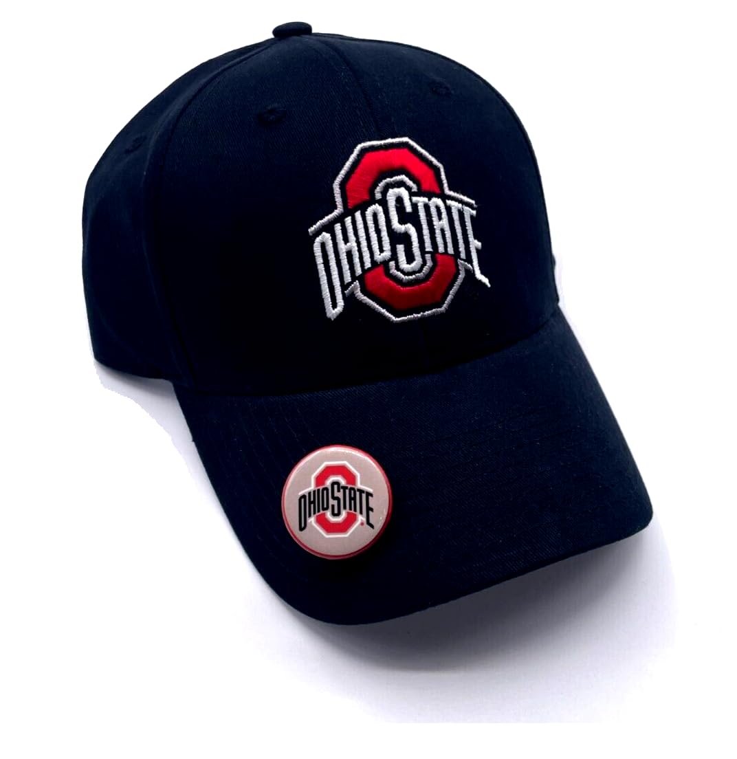 Officially Licensed Ohio State MVP Hat Adjustable Team Logo Embroidered Cap w/Pin (Gray)