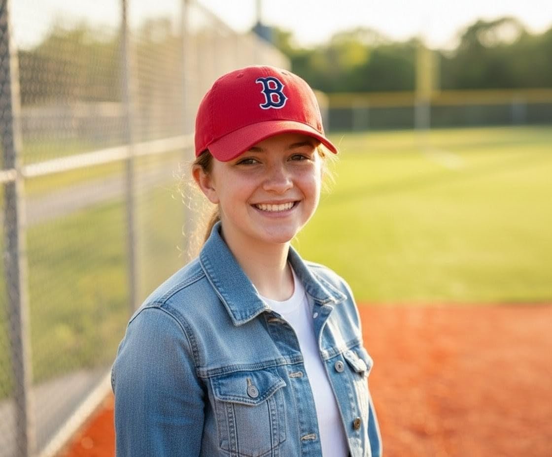 Officially Licensed BostonRed Sox Youth Boys Girls Baseball MVP Blue Hat Classic Edition Kids Adjustable Team Logo Red/Navy Sox Sports Ball Cap