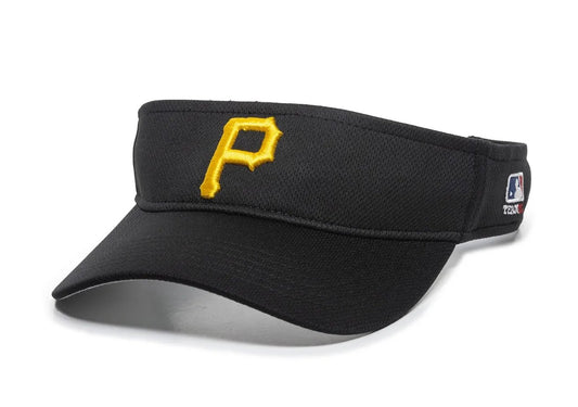 PITTSBURGH PIRATES BLACK VISOR MVP AUTHENTIC MLB BASEBALL TEAM ADJUSTABLE NEW