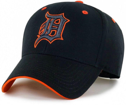 Detroit Tigers Hat Black Money Maker Style MVP Structured MLB Baseball Team Logo Cap New