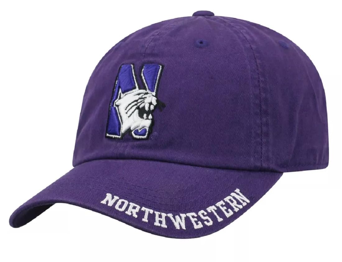 Officially Licensed University Northwestern Hat Classic Adjustable Wildcats Team Logo Cap