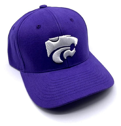 Officially Licensed Kansas State Classic MVP Hat Adjustable Embroidered Team Logo Cap (Purple)