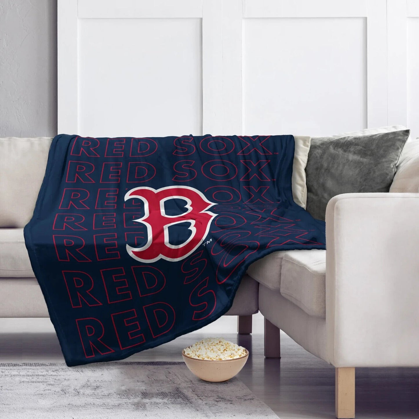 Boston Red Sox Echo Plush Blanket 60" x 70" Pegasus Sports MLB Baseball Team Logo New