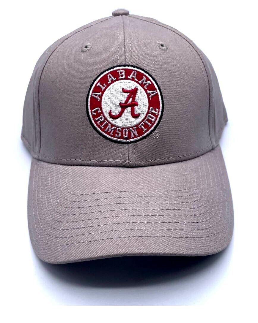 Alabama University MVP Classic Edition Hat Adjustable Team Logo Embroidered Cap (Crimson)