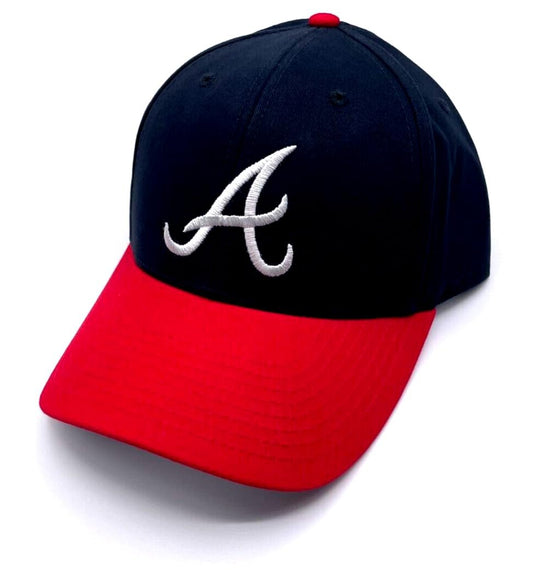 Atlanta Braves Classic Edition Hat Official Logo Adjustable Cap (Blue/Red) MLB Baseball Team