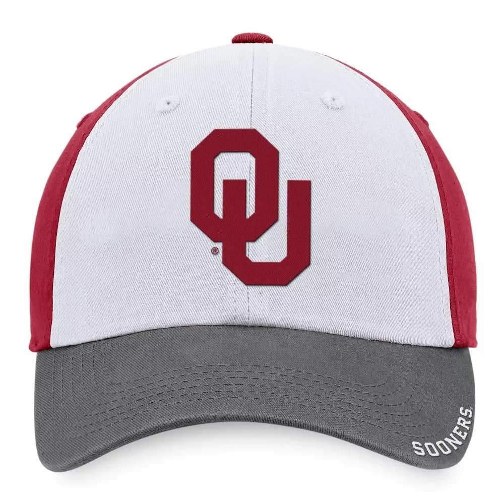 Officially Licensed Oklahoma University Hat Classic Relaxed Fit Adjustable Embroidered Team Logo Multicolor Cap