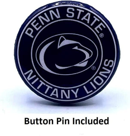 Officially Licensed Penn State Classic MVP Hat Structured Team Logo Adjustable Embroidered Cap (Gray)