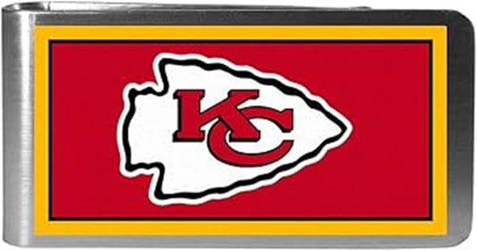 KANSAS CITY CHIEFS STEEL MONEY CLIP MVP AUTHENTIC NFL FOOTBALL TEAM NEW