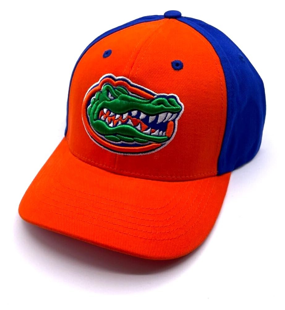 Officially Licensed University Florida Classic Two-Tone Hat Adjustable Gators Team Logo Embroidered Cap