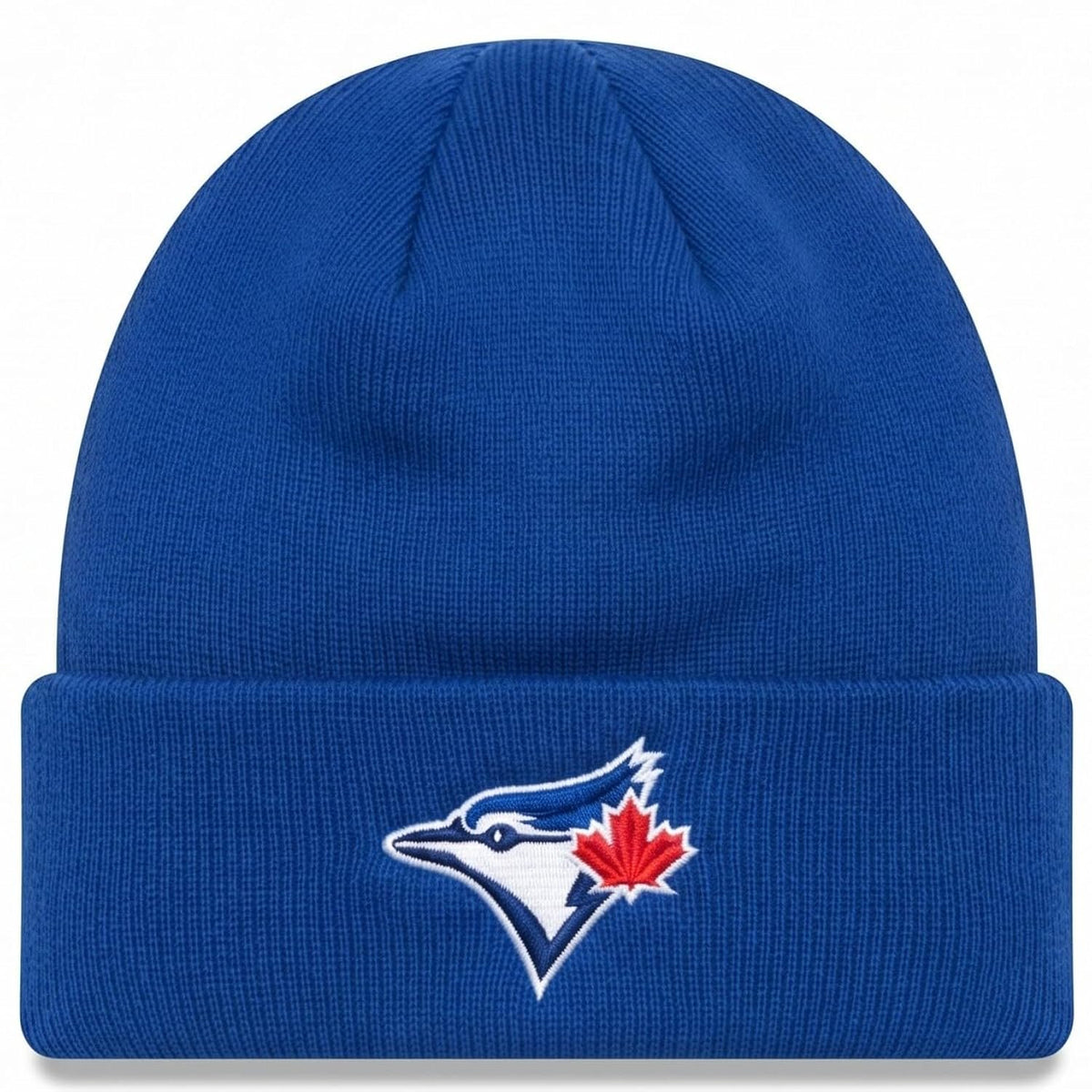 Toronto Blue Jays Royal Blue Cuff Knit Beanie Multicolor Embroidered Logo