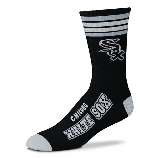 Chicago White Sox Crew Socks Youth / Kids Size Stripe MLB Baseball Team Logo New