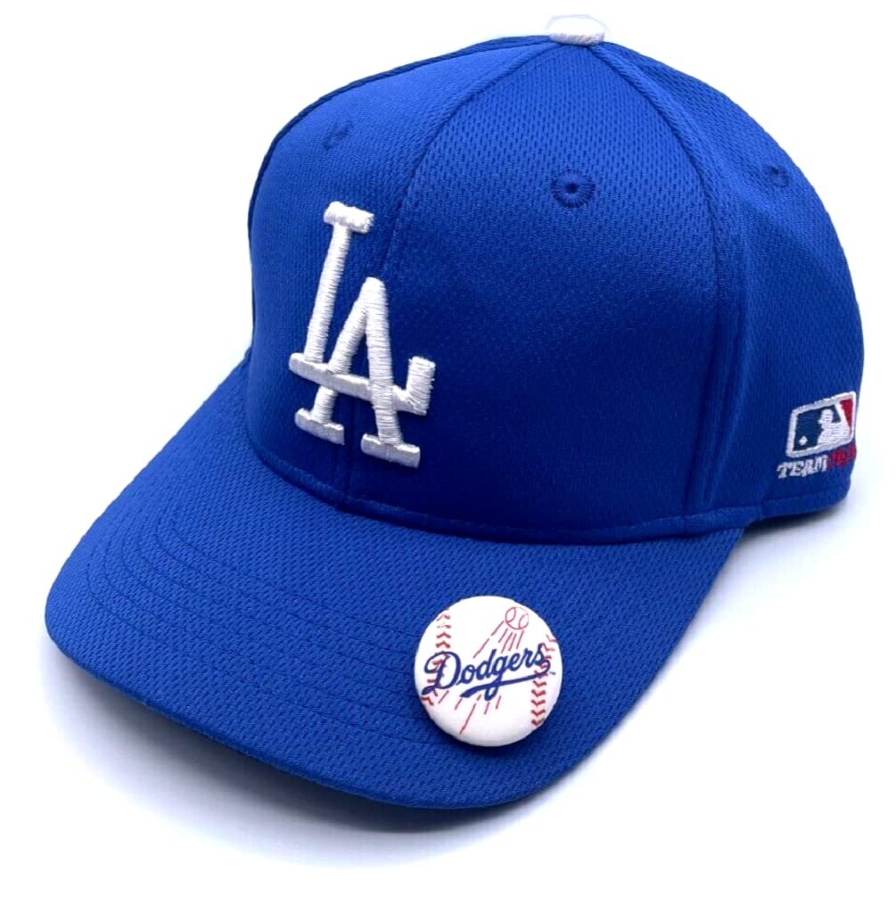 Los Angeles Dodgers Baseball Youth Hat Blue MVP Cap with Complementary Pin for Boys and Girls