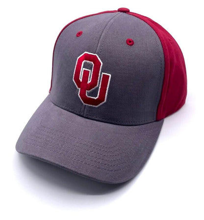 Officially Licensed Oklahoma University Classic Two-Tone Hat Adjustable Team Logo Embroidered Cap