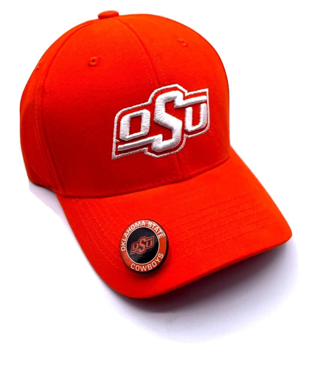 Oklahoma State MVP Hat Classic Cowboys Team Logo Adjustable Structured Cap (Orange)