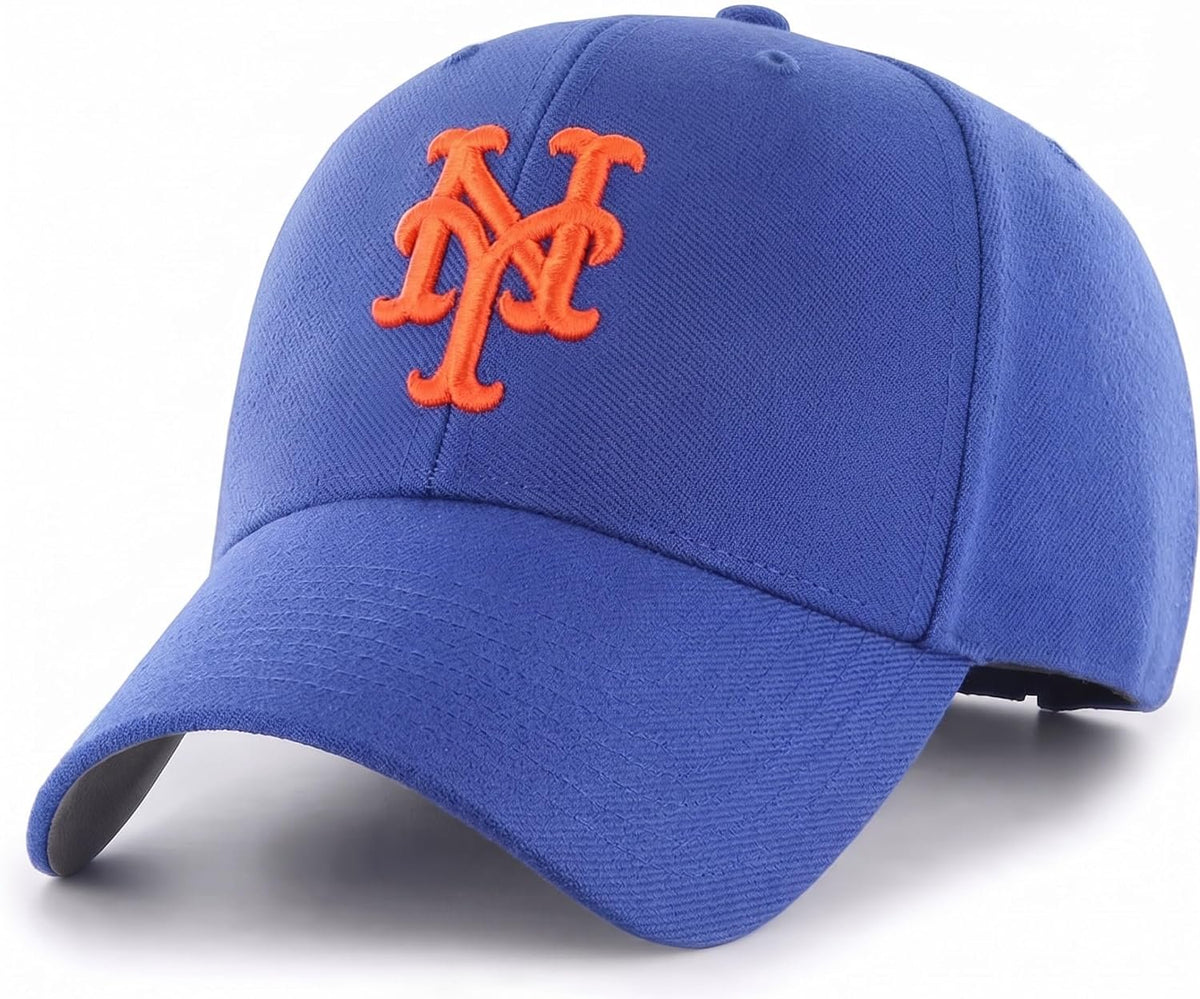 New York Mets MLB Youth MVP Hat Royal Blue Cap for Boys and Girls