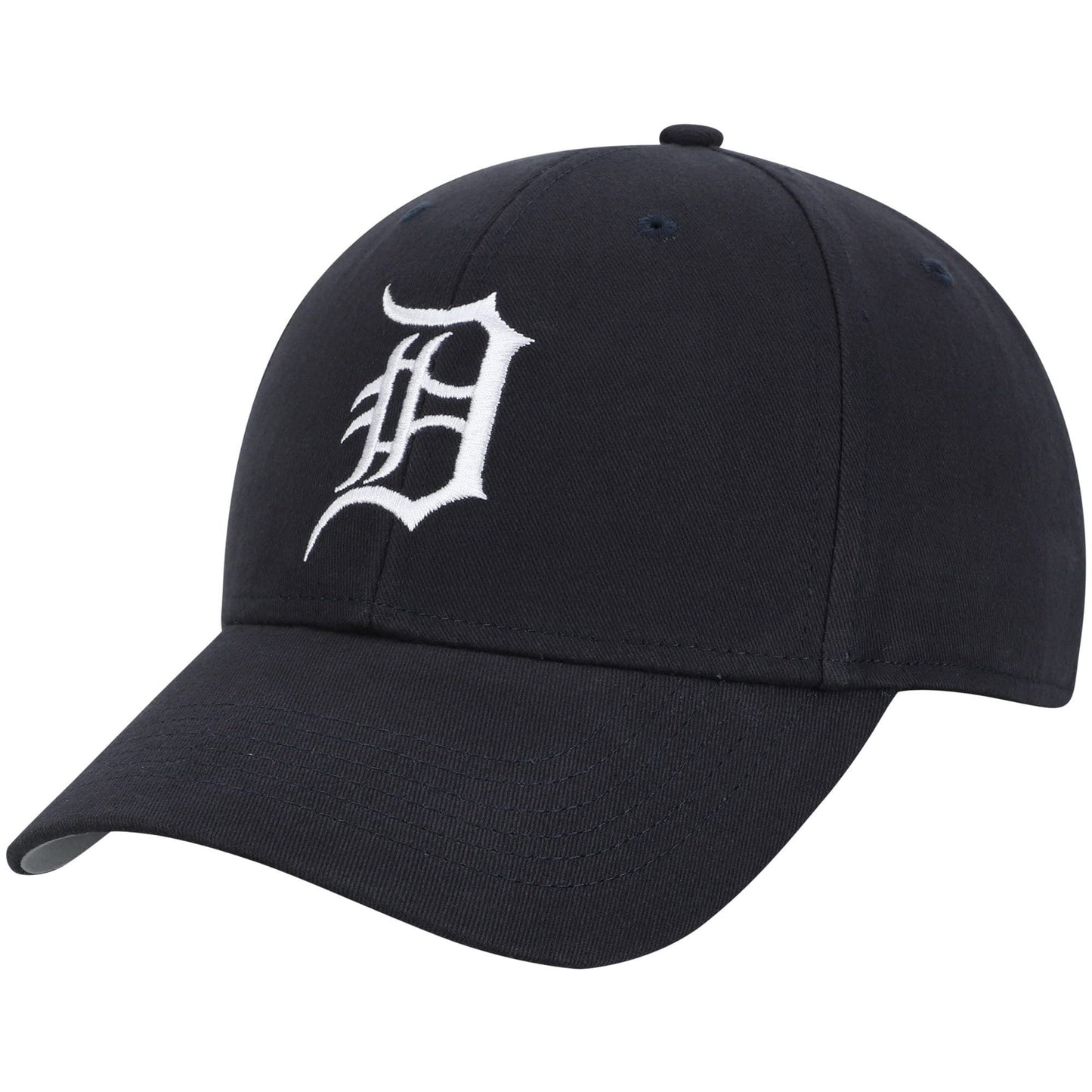 Detroit Tigers Hat Solid Navy Blue MVP Structured MLB Baseball Team Logo Ball Cap New