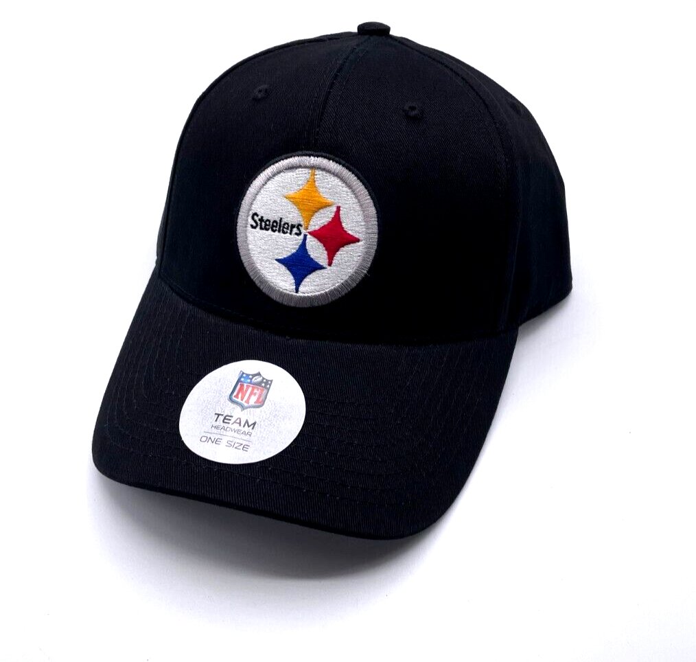 PITTSBURGH STEELERS BLACK HAT MVP AUTHENTIC NFL FOOTBALL TEAM ADJUSTABLE CAP NEW