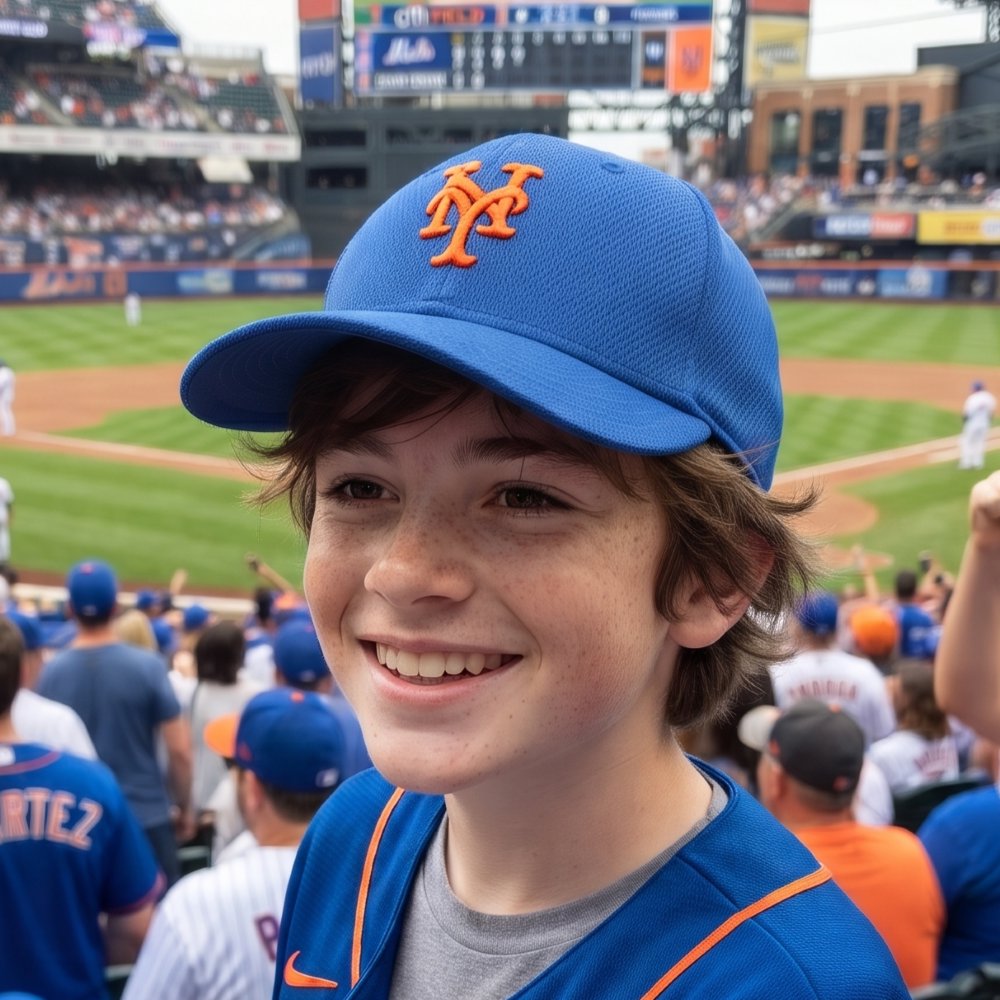 Officially Licensed New York Mets Youth Blue MVP Hat Adjustable Embroidered Sports Cap for Boys and Girls
