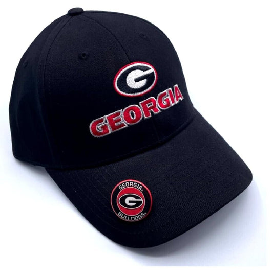 Officially Licensed University Georgia Classic Edition MVP Hat Adjustable Bulldogs Team Logo Cap (Black)