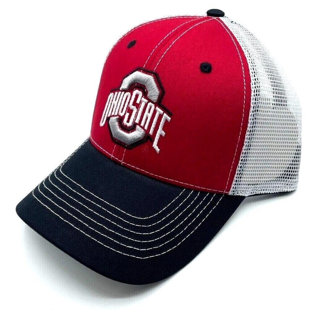 Officially Licensed Ohio State Classic Edition Mesh Trucker Hat Adjustable Team Logo Cap (Multicolor)