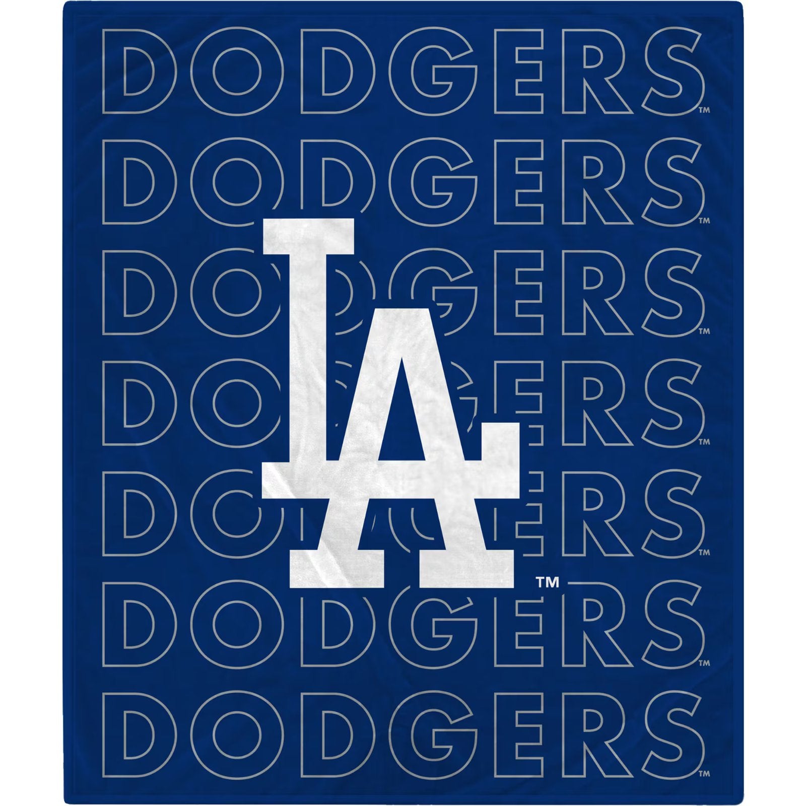 LOS ANGELES DODGERS ECHO PLUSH BLANKET 60" X 70" PEGASUS SPORTS MLB BASEBALL NEW