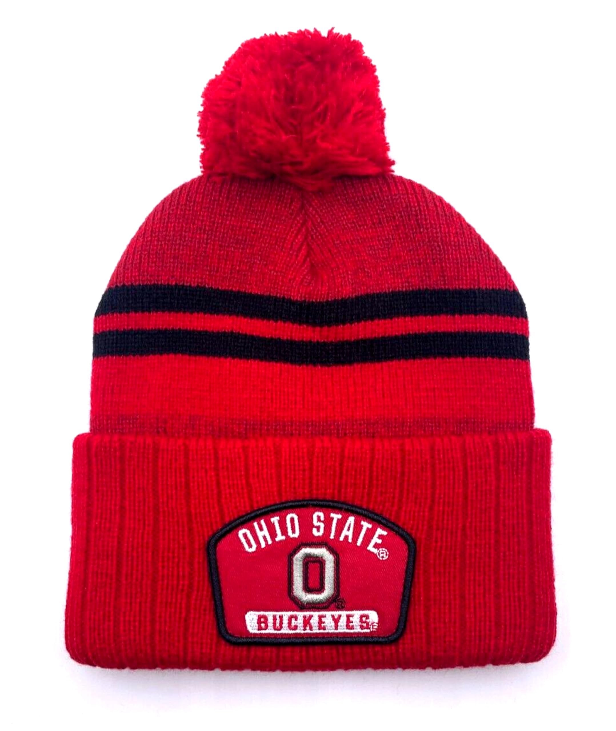 Officially Licensed Ohio State Cuffed Knit Pom Beanie Hat Classic Edition Team Logo Cap