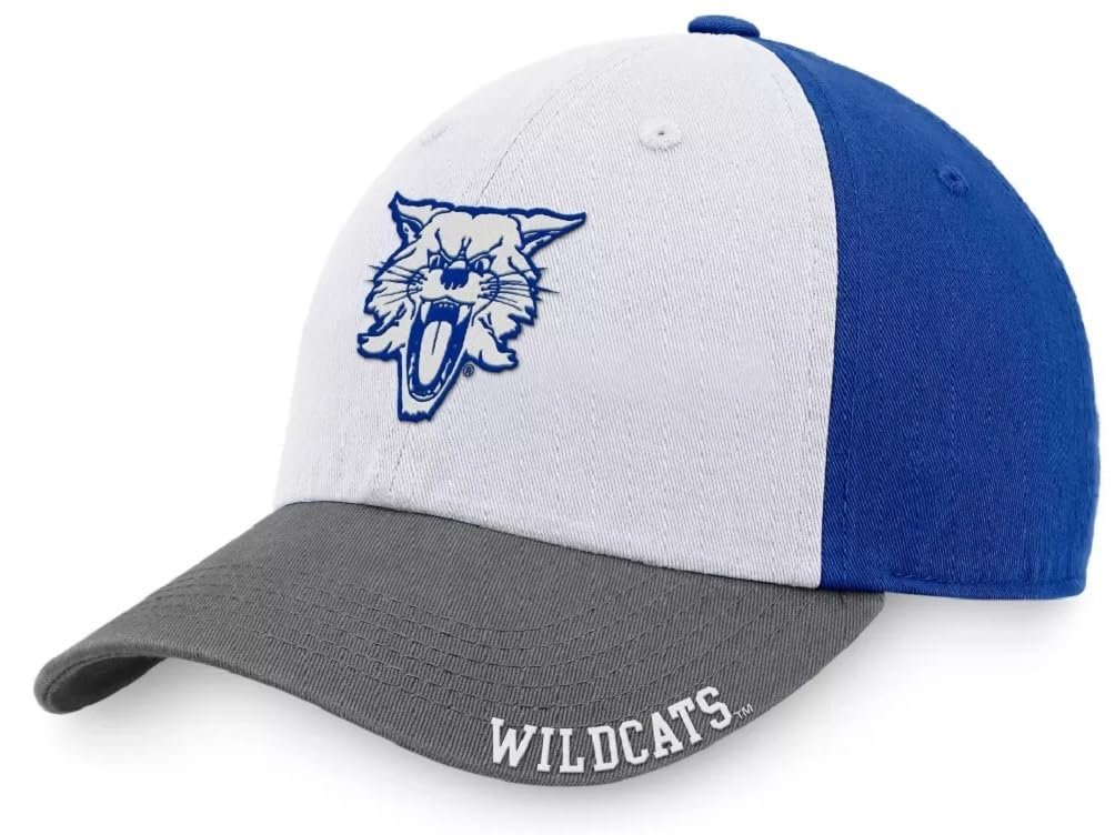 Officially Licensed Kentucky University Hat Classic Relaxed Fit Adjustable Wildcats Embroidered Team Logo Slouch Cap Multicolor