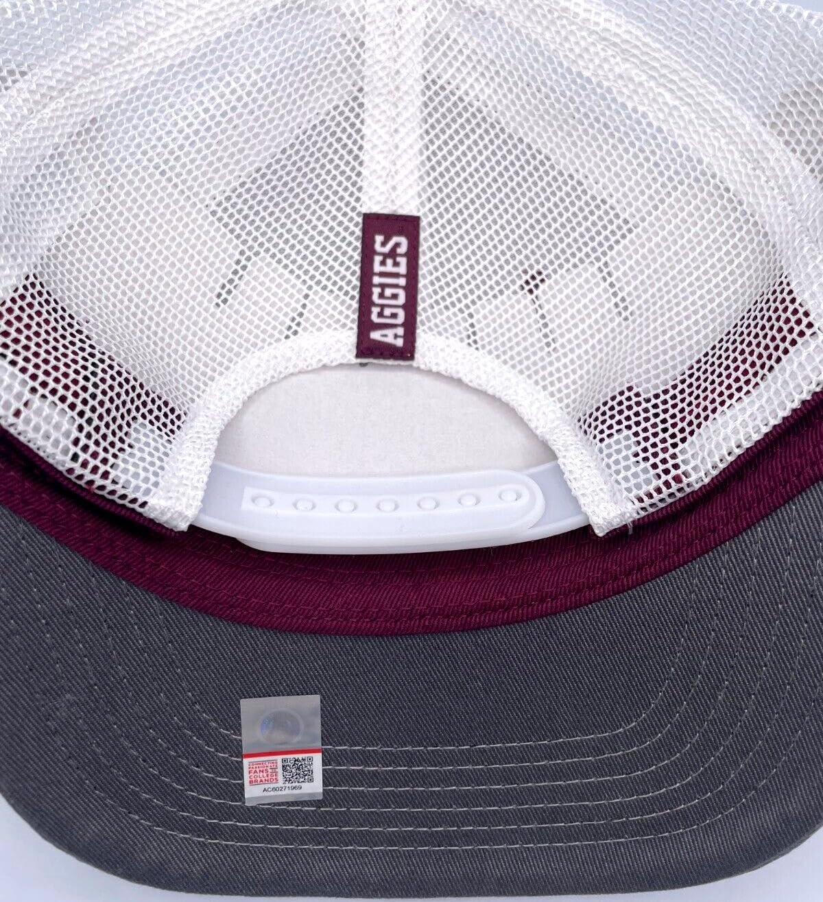 Texas Aggies University Hat Classic A&M Logo Mesh Trucker Adjustable Cap Multicolor