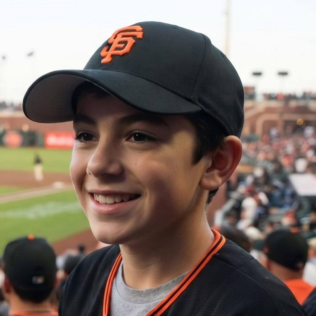 San Francisco Youth Black MVP Hat Baseball Cap SF Logo for Boys and Girls