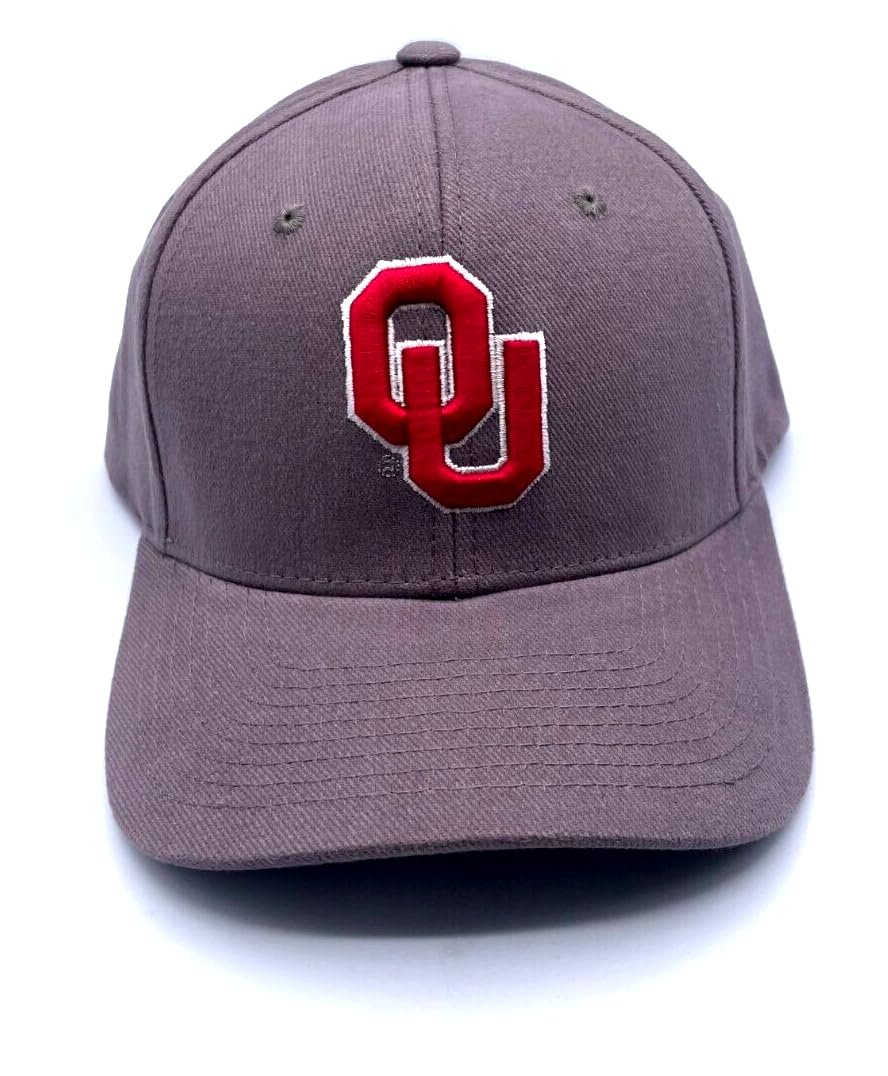 Oklahoma University MVP Hat Classic Edition Adjustable Team Logo Cap (Gray)