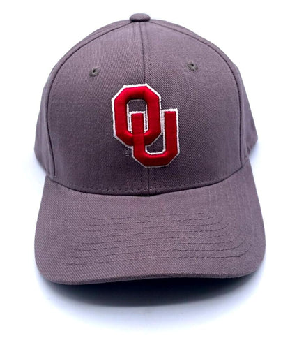 Oklahoma University MVP Hat Classic Edition Adjustable Team Logo Cap (Gray)