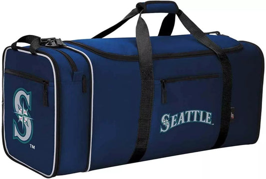 SEATTLE MARINERS 28 INCH EXPANABLE DUFFEL BAG SPORTS MLB BASEBALL TEAM LOGO NEW