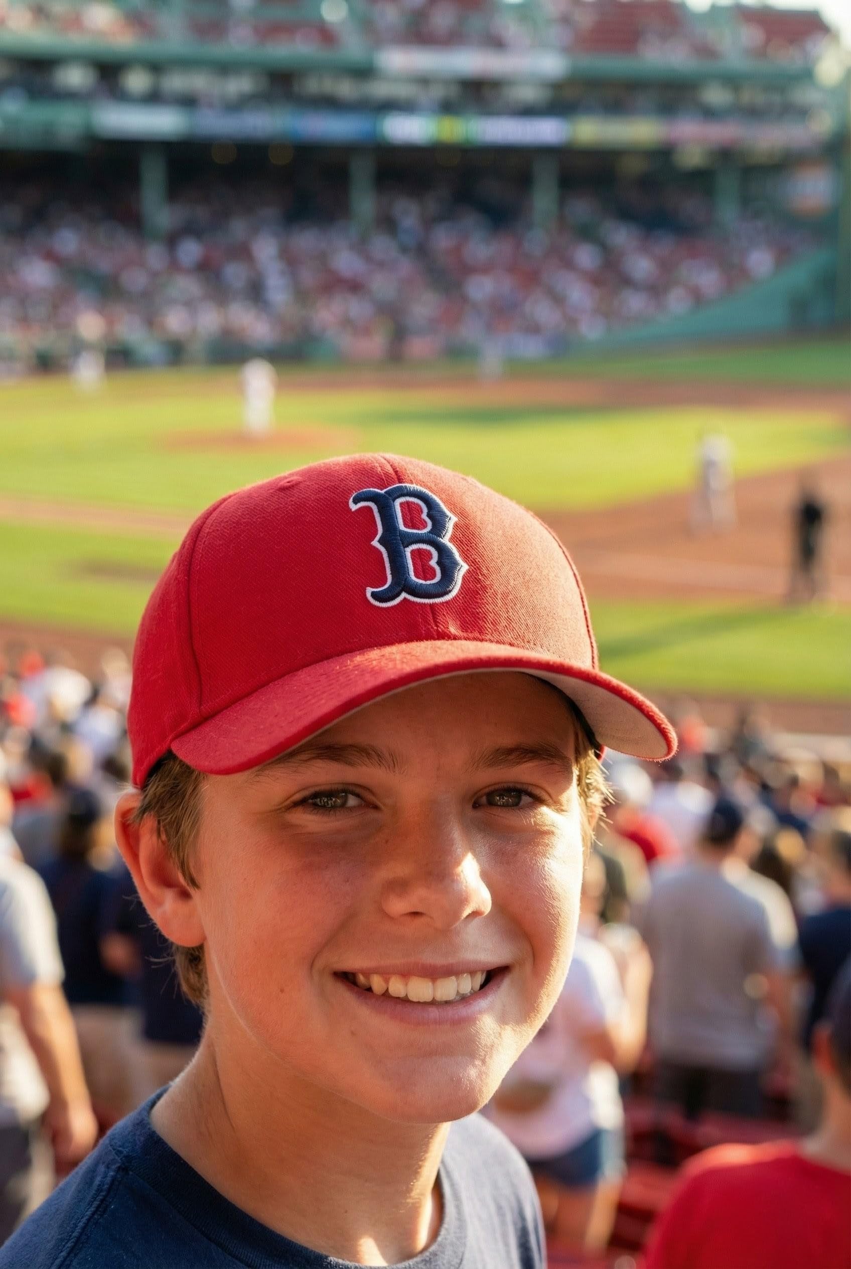 Officially Licensed BostonRed Sox Youth Boys Girls Baseball MVP Blue Hat Classic Edition Kids Adjustable Team Logo Red/Navy Sox Sports Ball Cap
