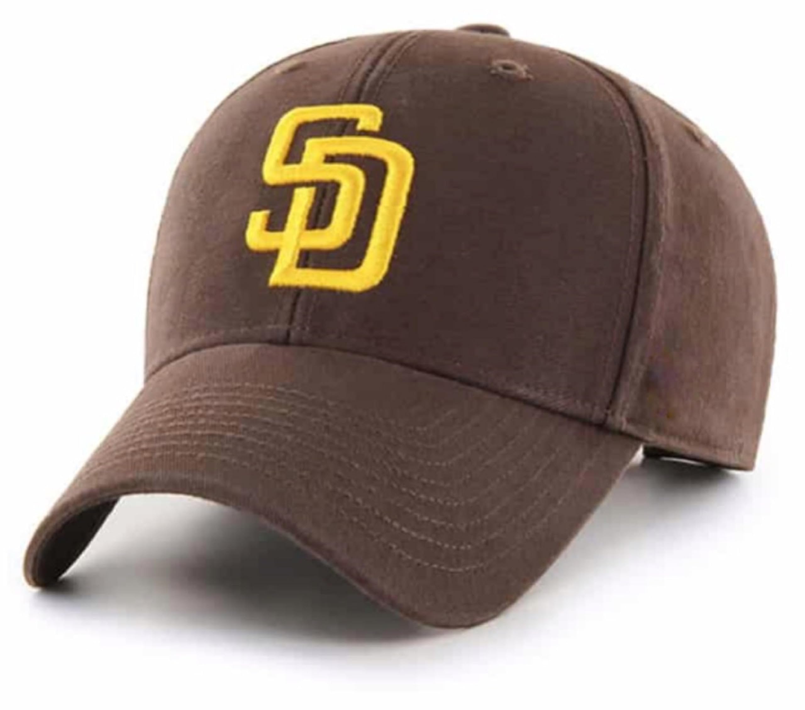 Officially Licensed San Diego Baseball MVP Hat Classic Team Logo Adjustable Embroidered Brown Cap