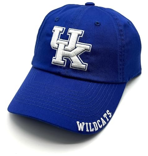 Officially Licensed Kentucky University Classic UK Hat Adjustable Wildcats Embroidered Team Logo Relaxed Fit Blue Cap