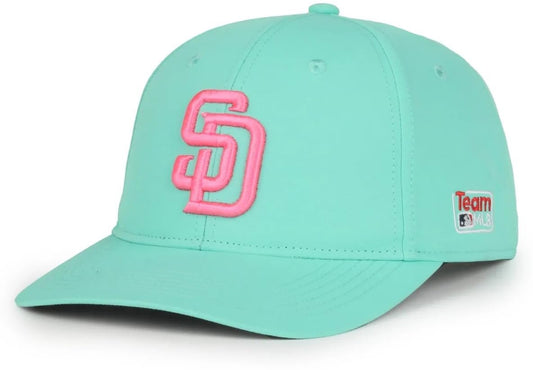 Officially Licensed San Diego Youth Boys Girls City Connect Baseball Hat Classic Edition Team Logo Adjustable MVP Cap Multicolor