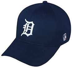 Detroit Tigers Hat Adult Size Replica MLB Baseball Team Logo Navy Blue Ball Cap New