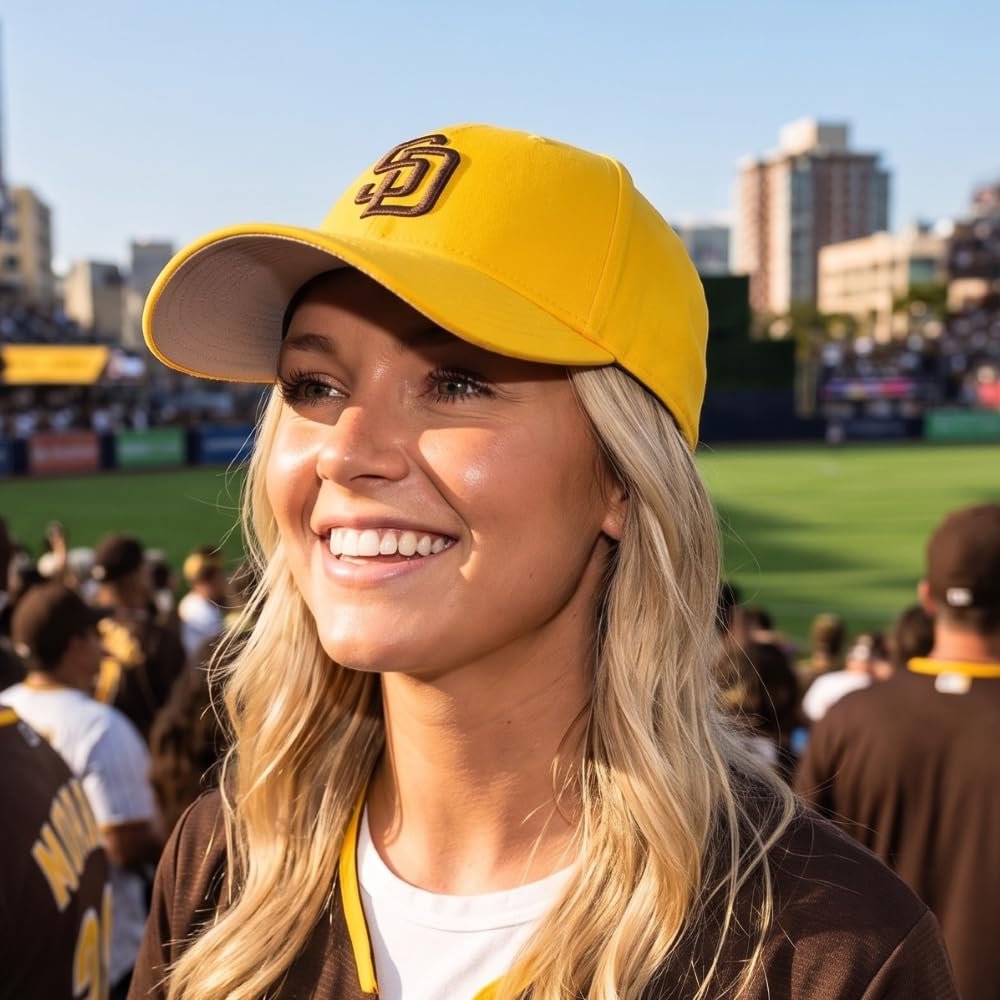 Officially Licensed San Diego MVP Baseball Hat Adjustable Classic Team Logo Embroidered Solid Cap