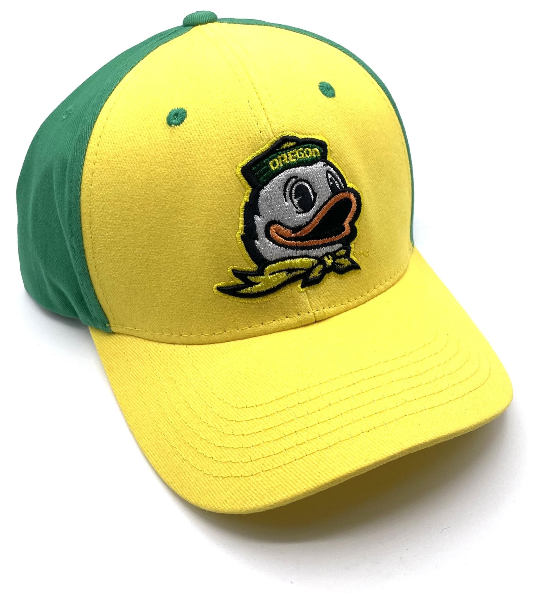 Officially Licensed Oregon University Two-Tone MVP Hat Adjustable Classic Edition Team Logo Embroidered Cap