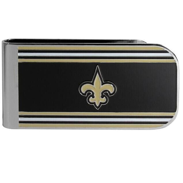 NEW ORLEANS SAINTS STEEL MONEY CLIP MVP AUTHENTIC NFL FOOTBALL TEAM NEW