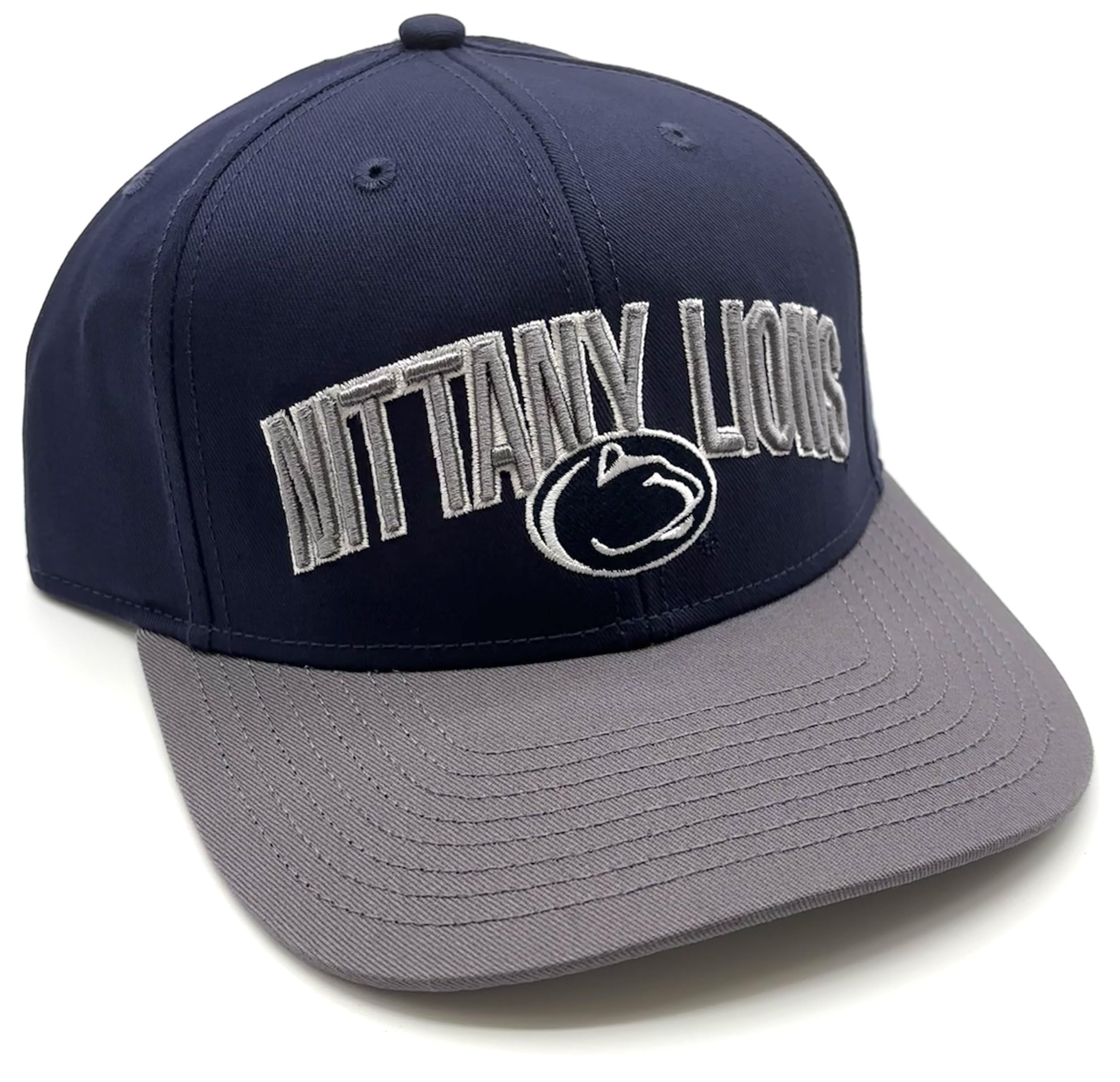 Officially Licensed Penn State Hat Classic Team Logo Adjustable Two-Tone Embroidered Structured Cap